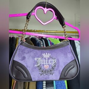 Juicy Couture Purple & Brown Shoulder Bag NWT